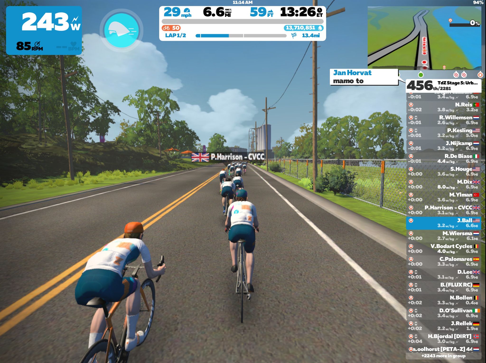 Tour de Zwift Stage 5 The Bike Crank