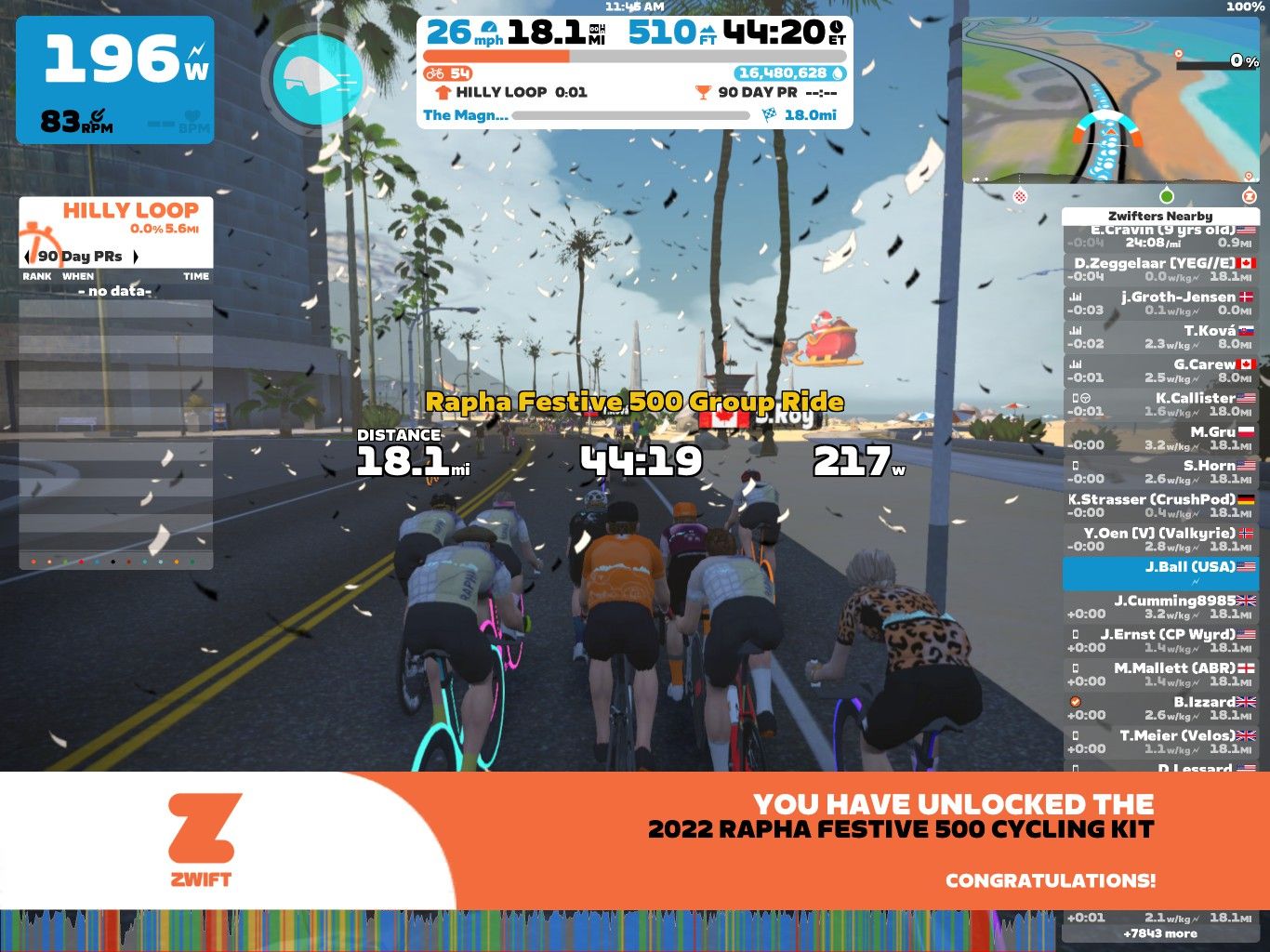 Zwift Rapha Festival 500 The Bike Crank