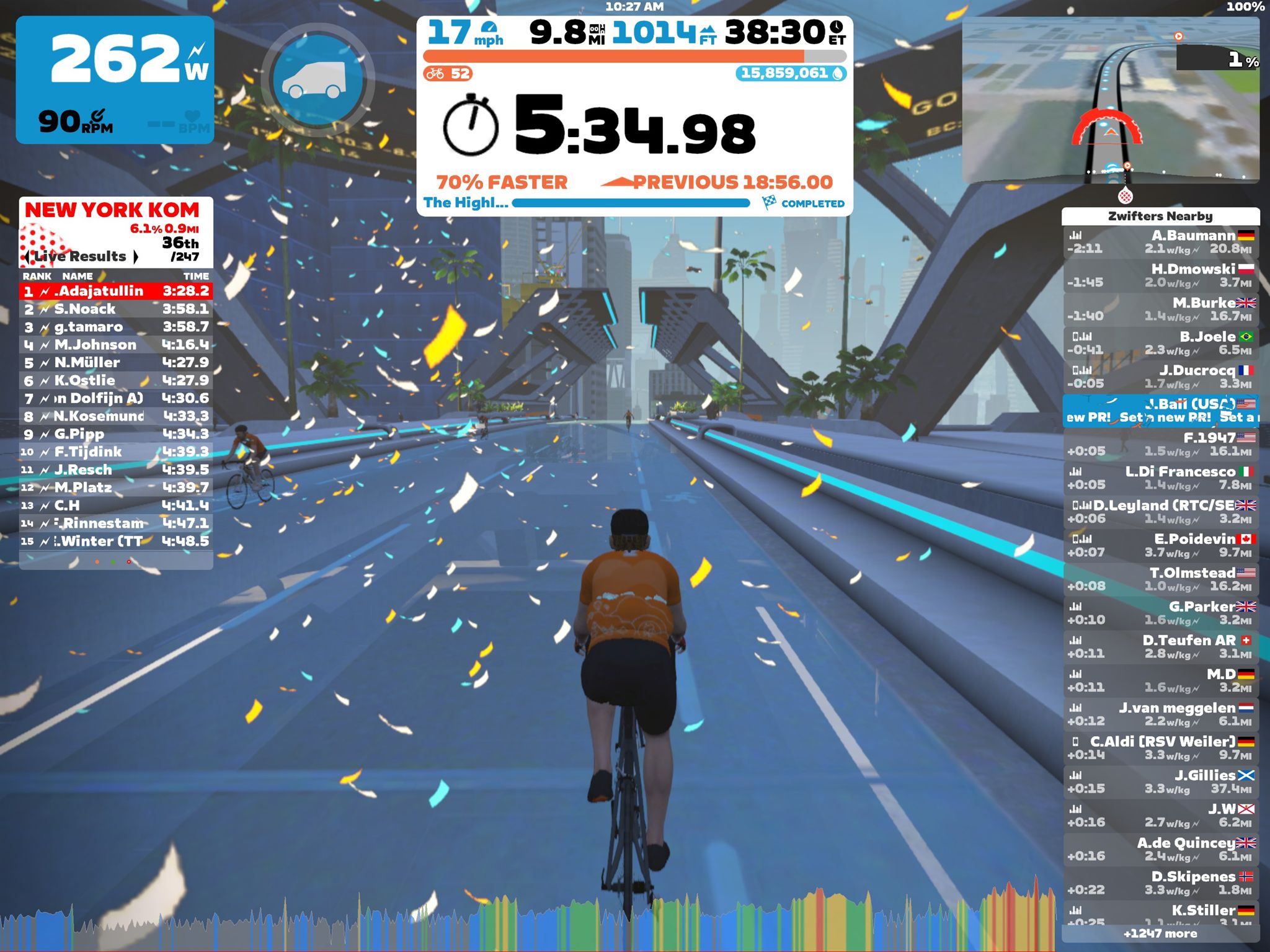 Zwift The Highline in New York The Bike Crank