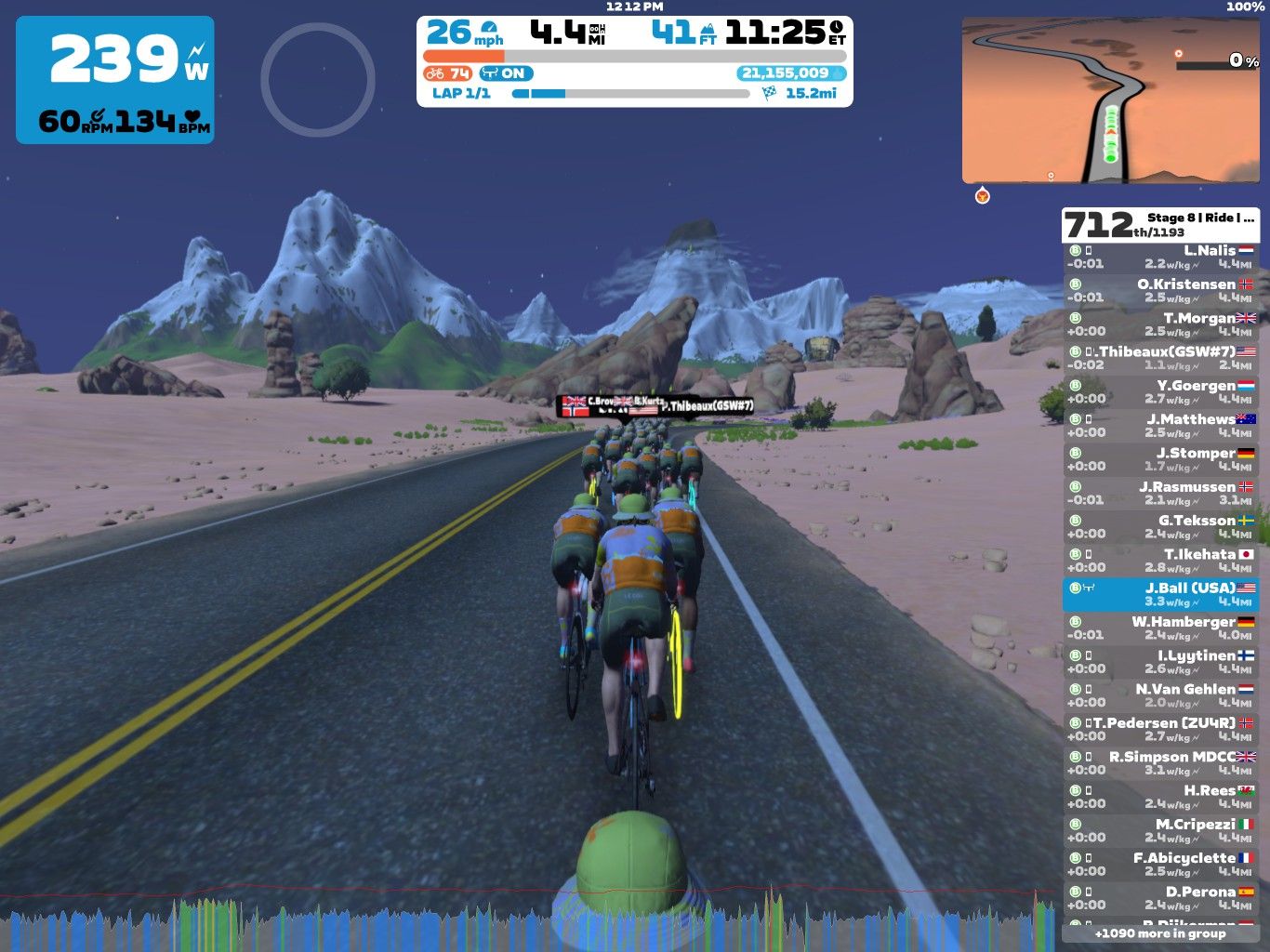 Zwift – Tour De Zwift Stage 8 (B) And Some Riding Around The Duchy ...