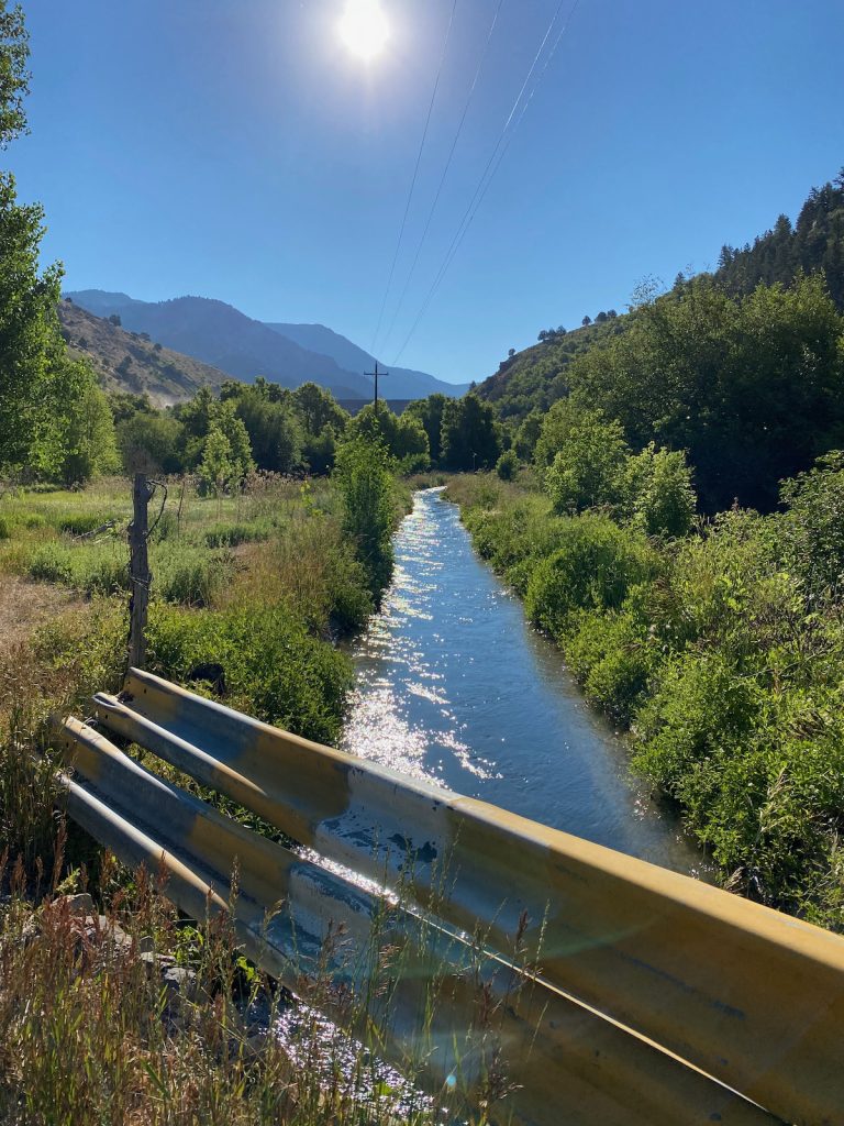 Canal out of Porcupine Reservoir