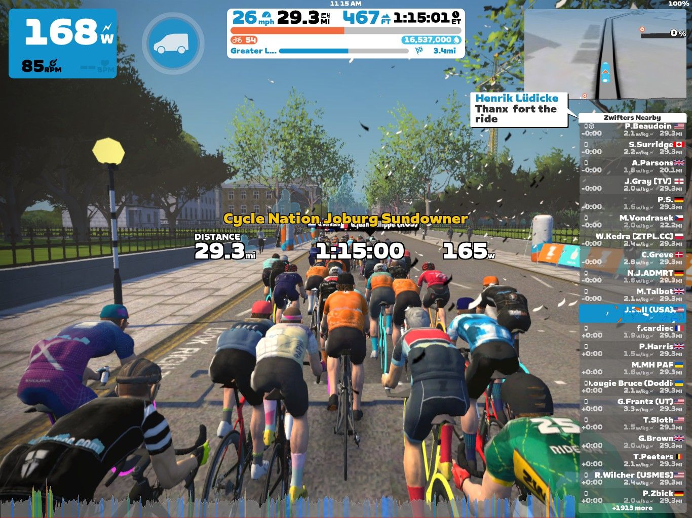 Zwift Group Ride Cycle Nation Joburg Sundowner The Bike Crank
