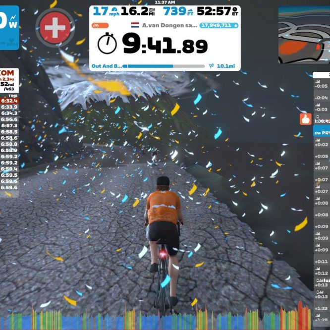 Zwift Out and Back again