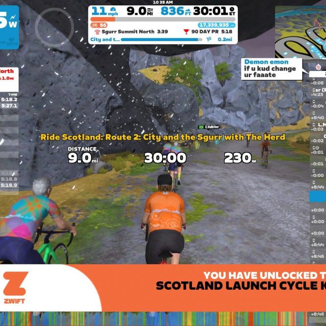 Zwift - Scotland City and the Sgurr