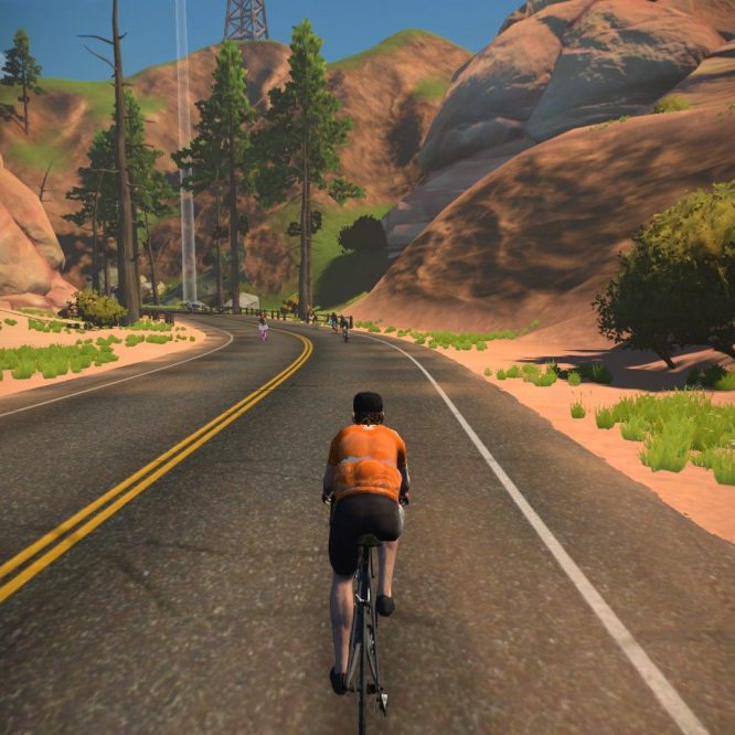 Zwift - Watopia out and back again