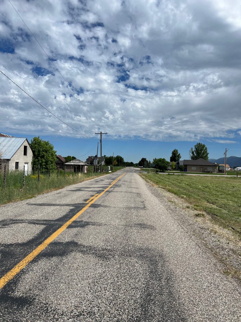 Road into Hyrumm Utah