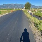 My shadow on the asphalt