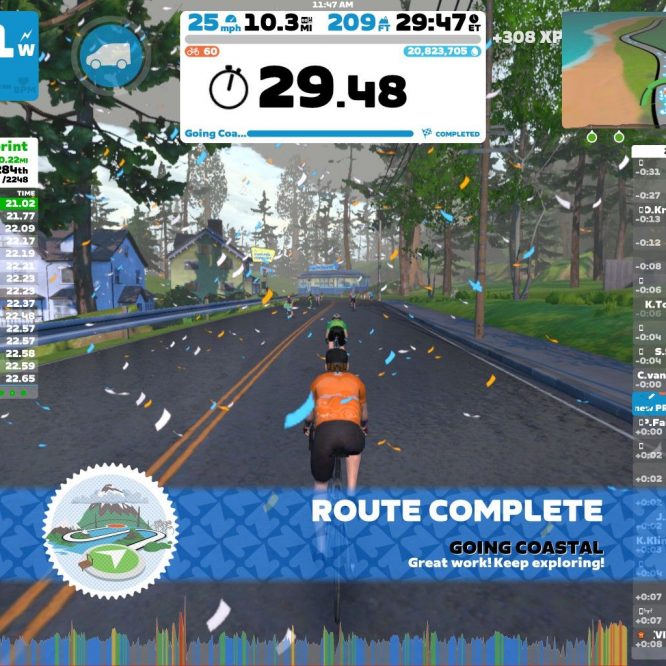 zwift finish line screenshot