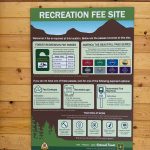 A sign at the Green Canyon recreation site in Utah outlining the required fees for access. It includes details about various passes, such as the Forest Recreation Pass and America the Beautiful Pass Series, along with their prices and instructions for payment options. The sign emphasizes the importance of the fees for maintaining the area and supporting recreational opportunities.